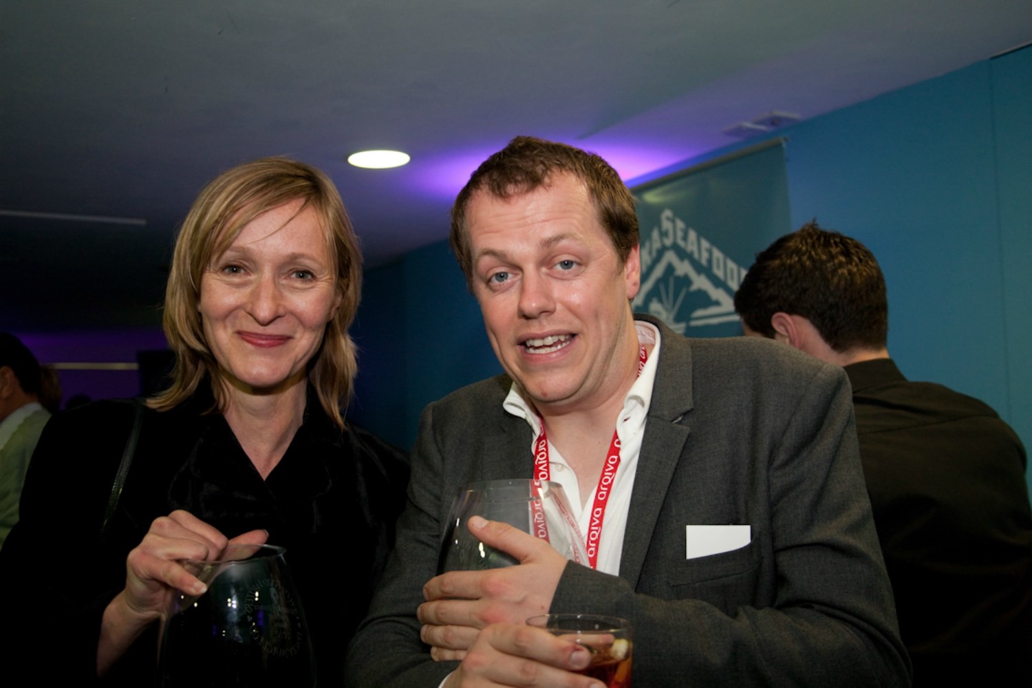 Awards winners Tracey MacLeod (left) and Tom Parker Bowles